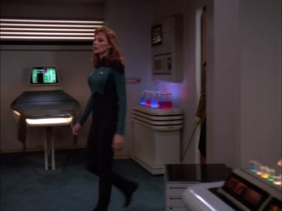 Why do you want Dr Tainer's records?
Is something wrong with her? - Star Trek: The Next Generation