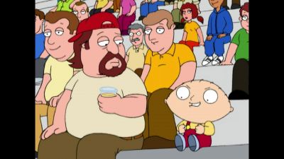 Why does that man drop his club before he runs around - Family Guy