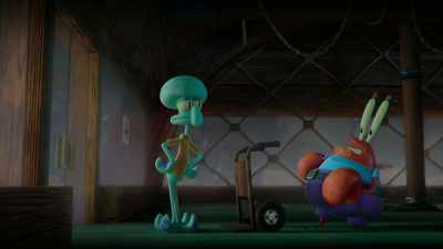 - Why don't you go out there?
- How about, um... no. - Saving Bikini Bottom: The Sandy Cheeks Movie