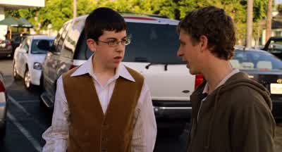 Why don't you just wear what you wore to schoolI can't do that I can't let Jules see me in what I wore to schoolIt's completely unbecomingNo one's gotten a handjob in cargo shorts since Nam - Superbad