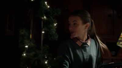 Why don't you two retire to
the deck to finish your wine, - Christmas on Mistletoe Lake