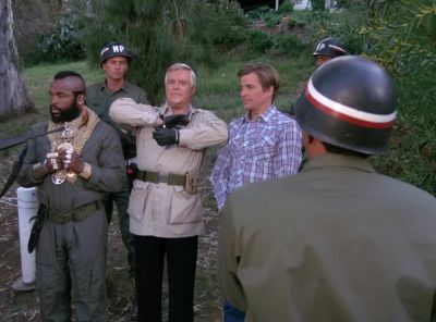 Why, you fellows
wouldn't mind
if I had a cigar? - The A-Team