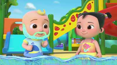 -Why?
-My swimming teacher had a beard. - CoComelon Lane