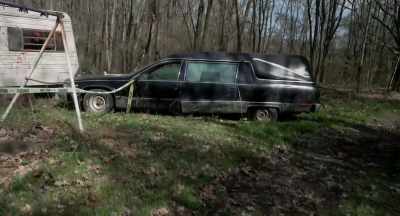 Why on God's earth is
there a hearse out here? - Hell House LLC Origins: The Carmichael Manor