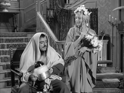- Why so pale and wan, fair Gomez?
- My head's stuffed. - The Addams Family