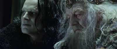 Why should I welcome youGandalf StormcrowA just question my liegeLate is the hourin which this conjurer chooses to appearLáthspell I name himIll news is an ill guest - The Lord of the Rings: The Two Towers