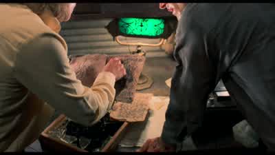 Recitation of this first passagewill make this dark spirit manifest itself in the fleshWhy the hell would we want to do that - Evil Dead II