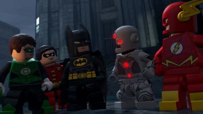 Why is there a giant robot climbing up Wayne tower - Lego Batman: The Movie   DC Super Heroes Unite