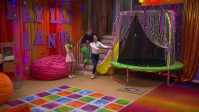 Why is there a mini trampoline - That Girl Lay Lay