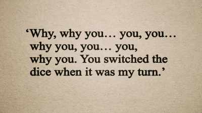 "'Why, why you...
you, you... - My Dad Wrote a Porno
