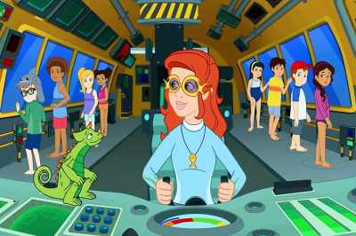 -Why would they name a video that?
-Because it's awesome! Shark! - The Magic School Bus Rides Again