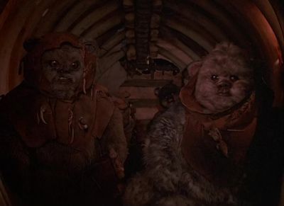 Wicket take care of Cindel - Ewoks: The Battle for Endor