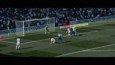 Wigan come forward again,
it's knocked back across goal - Take Us Home: Leeds United
