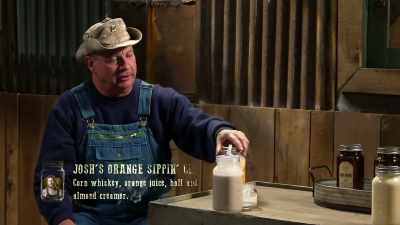 -Wild man here.
-Yeah, you never know
what josh has got. - Moonshiners: Master Distiller