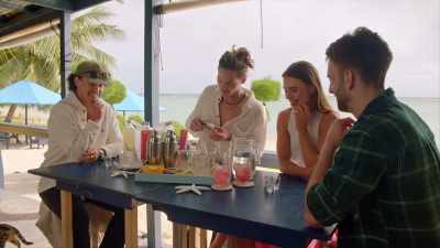 - Will, he's already done
bartending, but that's a bit of him. - FBOY Island NZ