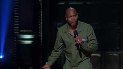 Will you look at me?
I'm freezing up here." - Dave Chappelle: Sticks & Stones