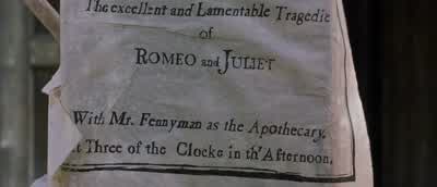 Will! We’ll be needing a Romeo. - Shakespeare in Love