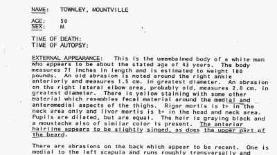 - William h: The autopsy
report states that - Black Widow Murders