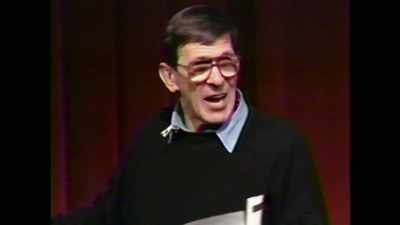 "William Shatner
appears wooden," it says. - For the Love of Spock