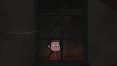 (wind blowing)
(jarring piano music) - Curious George: Go West, Go Wild