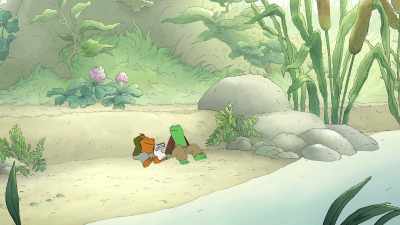 -[wind gusts]-[paper rustles] - Frog and Toad