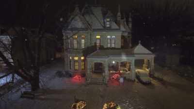 (wind whistling) - Christmas at the Chateau