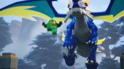 -[wings whooshing]
-[mysterious music] - LEGO Ninjago: Dragons Rising