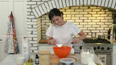 [Winnie barks] - Selena + Chef