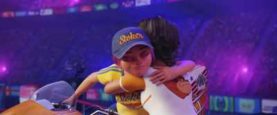 Winnie, we did it!
We saved the stadium! - Rumble