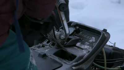 Wire, superglue, and a
spring from a ballpoint pen. - Life Below Zero: Next Generation