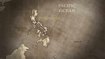 With a bigger invasion on
the way -- the Philippines. - The Pacific War in Color