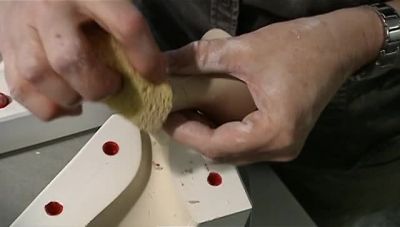 WITH A LITTLE WATER
AND A SPONGE, - How It's Made