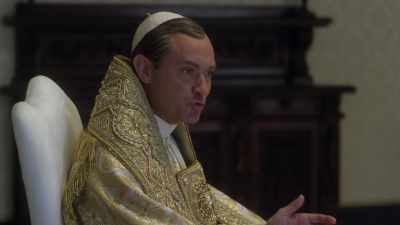With a pope as handsome
and as reassuring as Christ? - The Young Pope