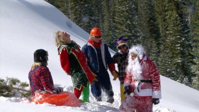 With all that sleigh riding I do - Jackass 3D