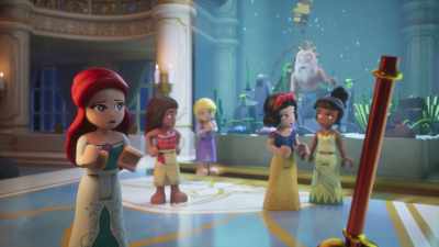 With all the other magical objects
he's stolen, - LEGO Disney Princess: The Castle Quest