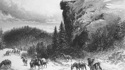 With all these equipment
being borne on three mules, - Jews of the Wild West