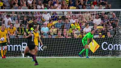 With an absolutely stunning goal. - Matildas: The World at Our Feet