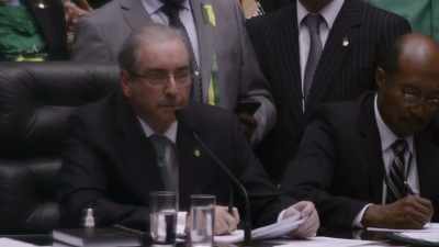 With an inquisitor at its head,
Eduardo Cunha. - The Edge of Democracy