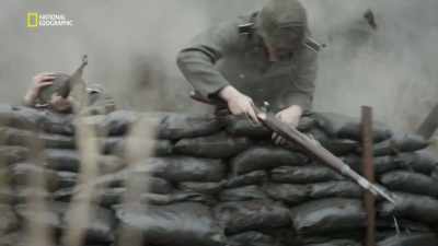 With bursts of flame
Ward starts to clear - Hitler's Last Stand