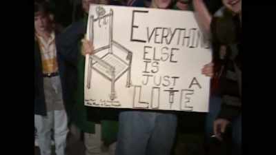 With chants and candles, - Crazy, Not Insane