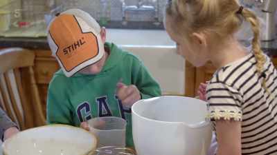 With chocolate cakes, - Our Yorkshire Farm