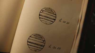 With his increasingly
powerful telescopes, - Cosmos: Possible Worlds