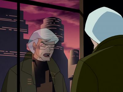 With his last act of cruelty - Batman Beyond: Return of the Joker
