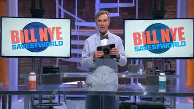 With magnets, the idea is
that because blood has iron in it, - Bill Nye Saves the World