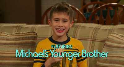 With Michael's younger brother, - Spoiler Alert
