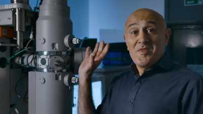 With microscopes like this, - Secrets of Size: Atoms to Supergalaxies