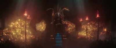 With his mighty guardian he
watched over his treasures. - The Ash Lad: In Search of the Golden Castle