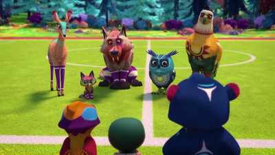 With his mighty roar, Kodi has made it
onto the Four-Legged team. - Spirit Rangers