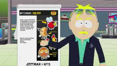 With NFTs
you can give your customers - South Park: Post COVID: The Return of COVID