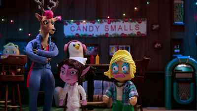 With only eight minutes left
until Santa's announcement, - Santa Inc.